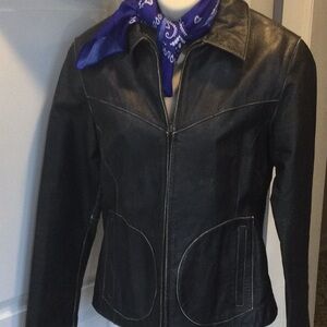 Wilson Maxima leather jacket vintage 1990’s women’s size Medium